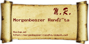 Morgenbeszer Renáta névjegykártya